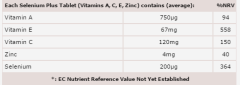 Selenium plus vitaminas A, C, E y Zinc 60 comprimidos